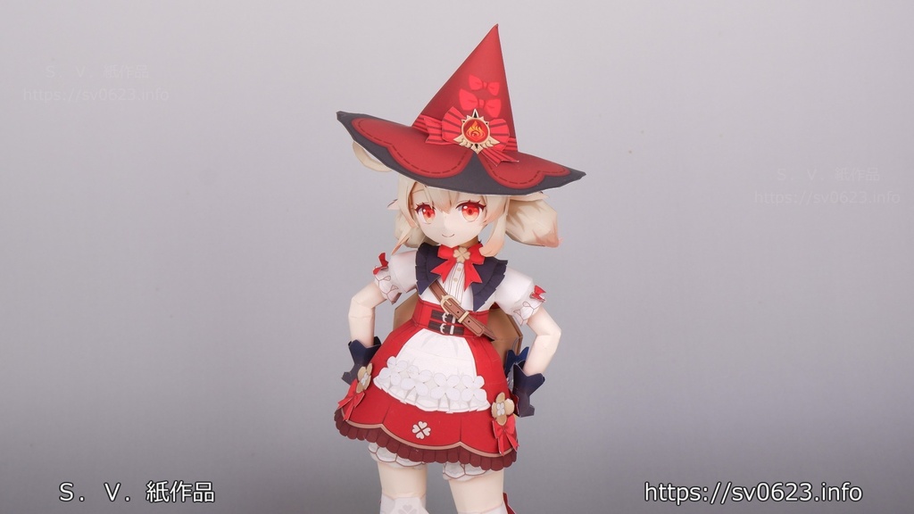ペーパークラフト 星燭に揺れる爛花(原神二次創作)PDF