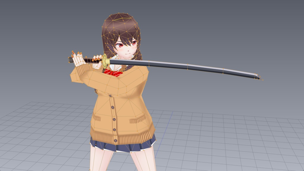 ペパクラデザイナー用3DCGモデルデータ 試験モデルD008 PDO,OBJ