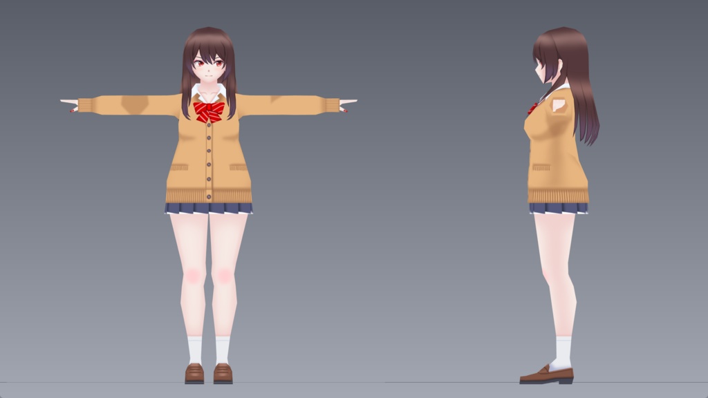 ペパクラデザイナー用3DCGモデルデータ 試験モデルD008 PDO,OBJ