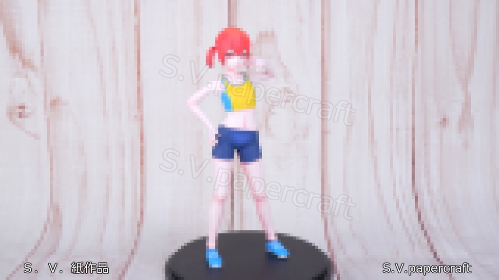 ペーパークラフト 立体ぬりえ