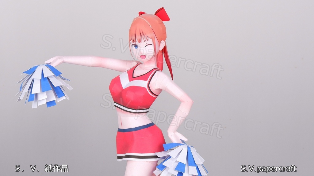 ペーパークラフト　立体ぬりえD010B