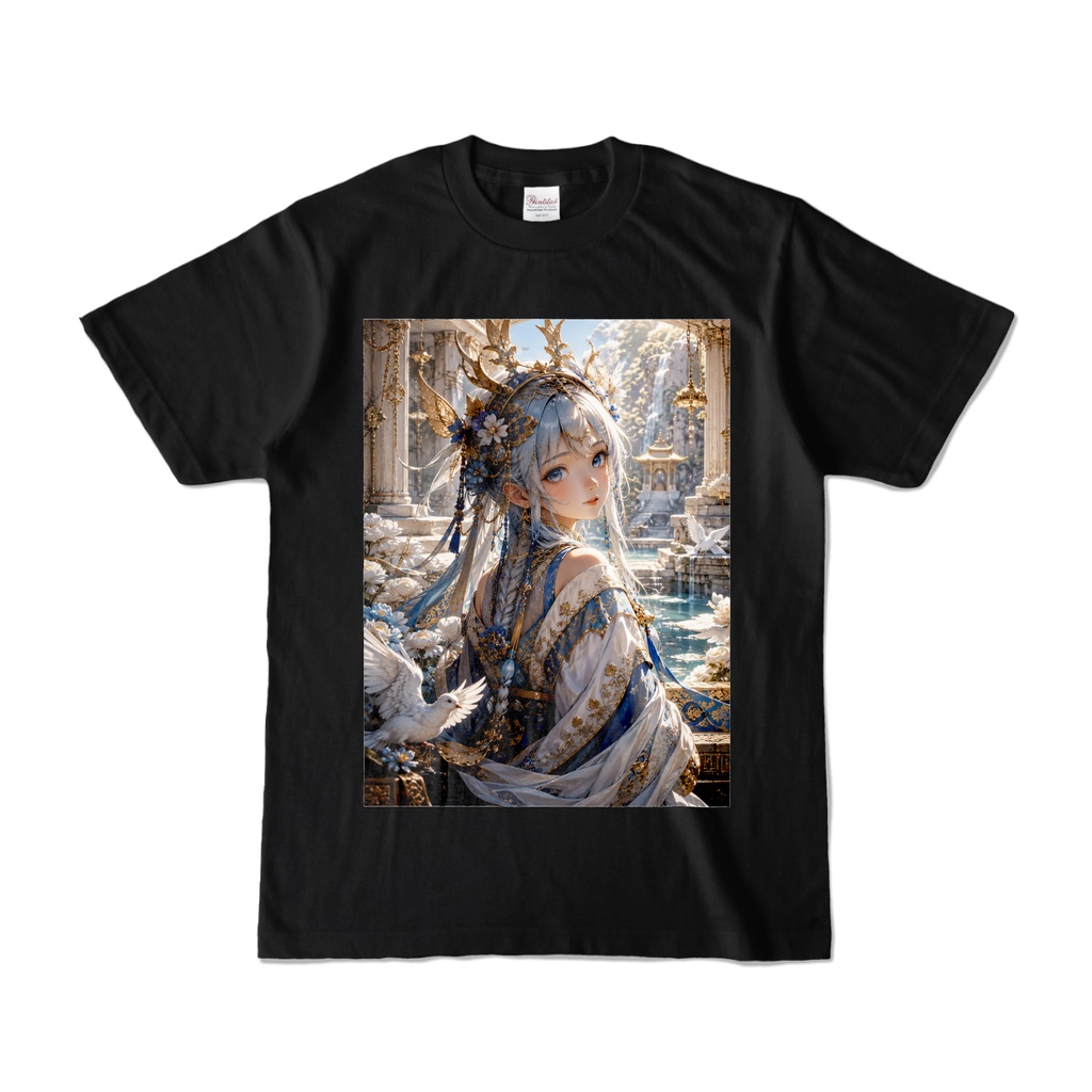 【Celestial Blue Goddess】天空宮殿に舞い降りた蒼の女神｜超高画質AIアート