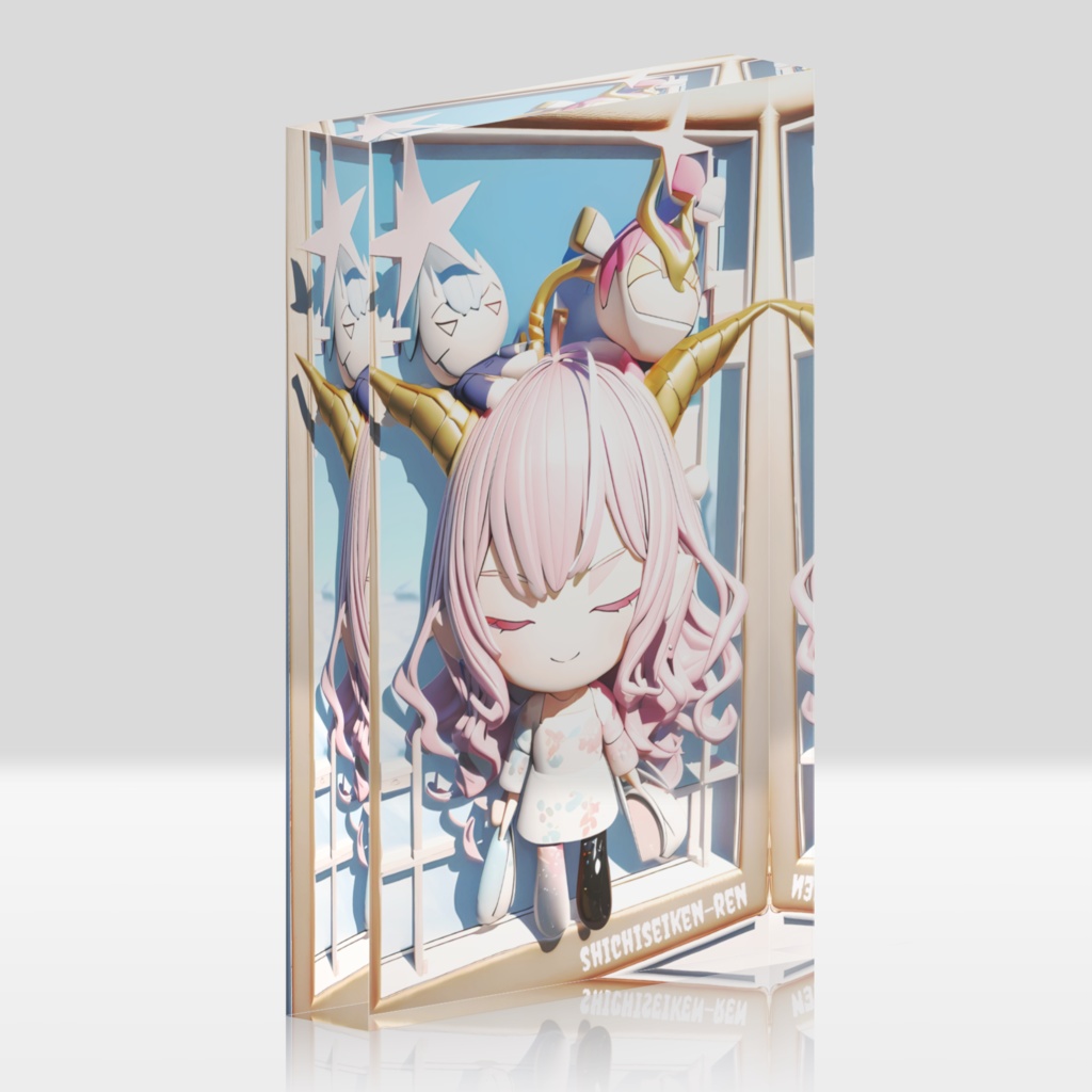 Pastel villageの仲間たち(悪魔っ子)アクリルブロック