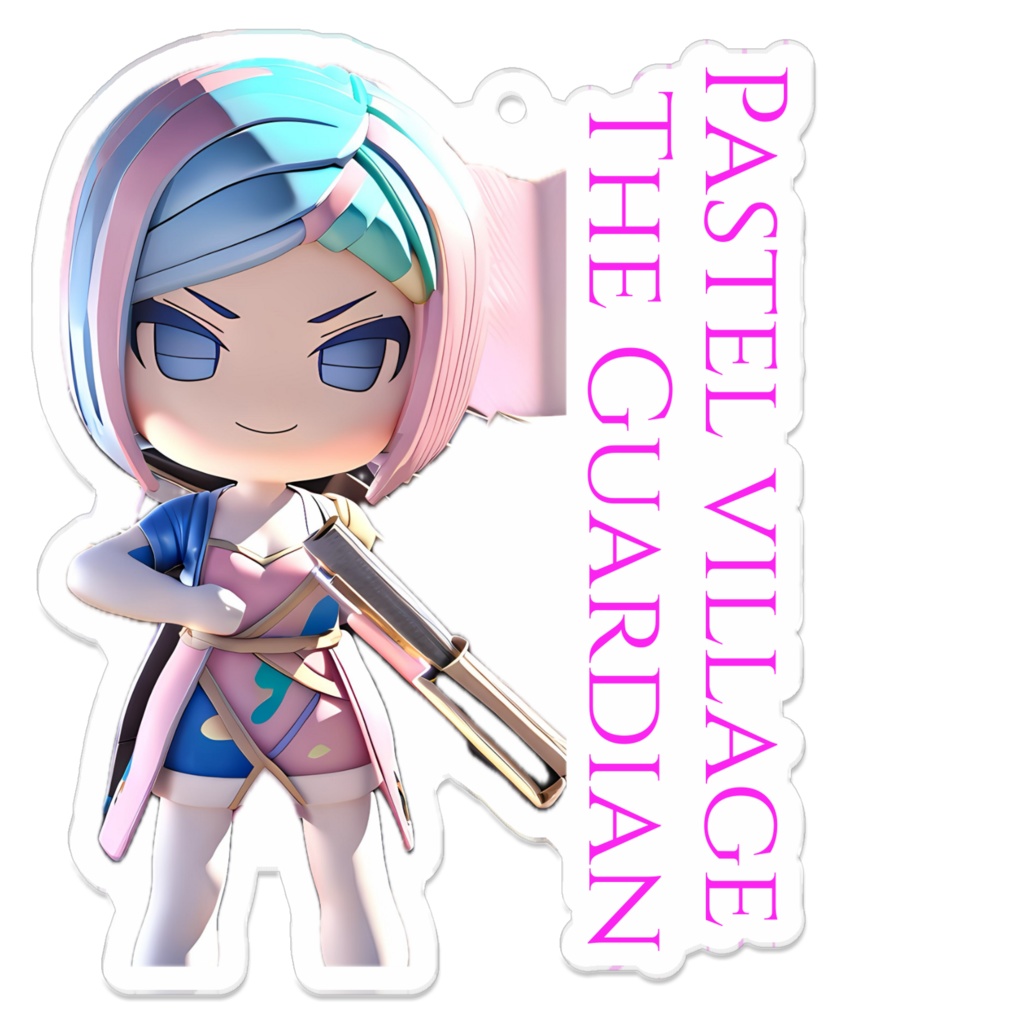 Pastel village The Guardianたえコーティングアクキー