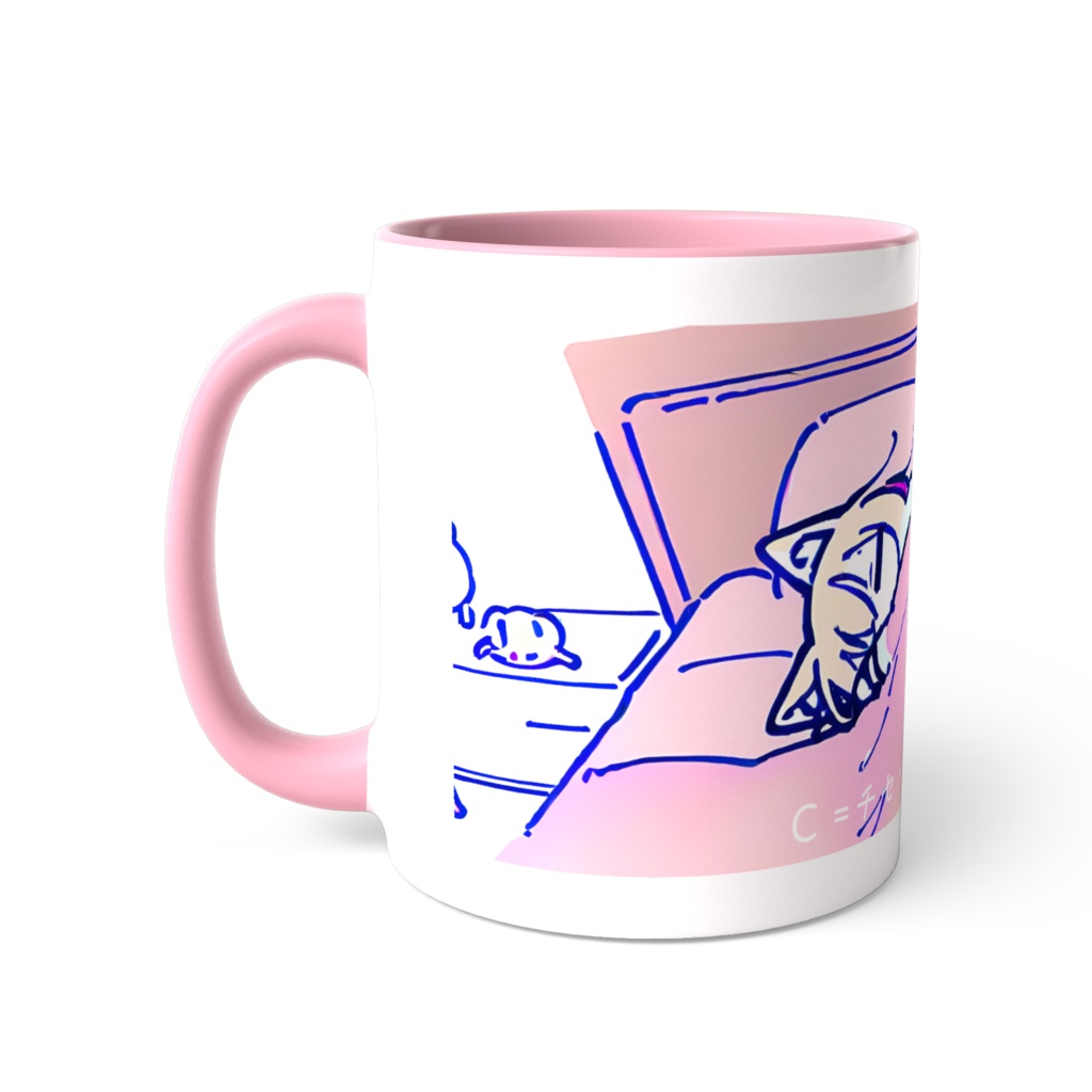 おやすみ猫耳天使マグカップ