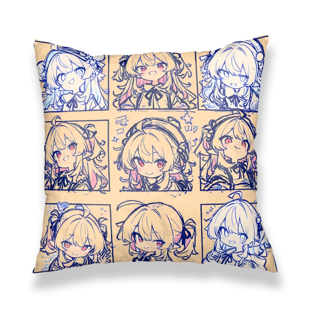 快活少女クッションカバー