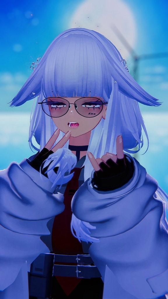 【3/20(金)更新予定】『Rurune』"A bit cooler" Face BlendShape keys + Eye Textures 「もうちょいカッコよ!」フェイスブレンドシェイプ+アイテクスチャ(V2.0)