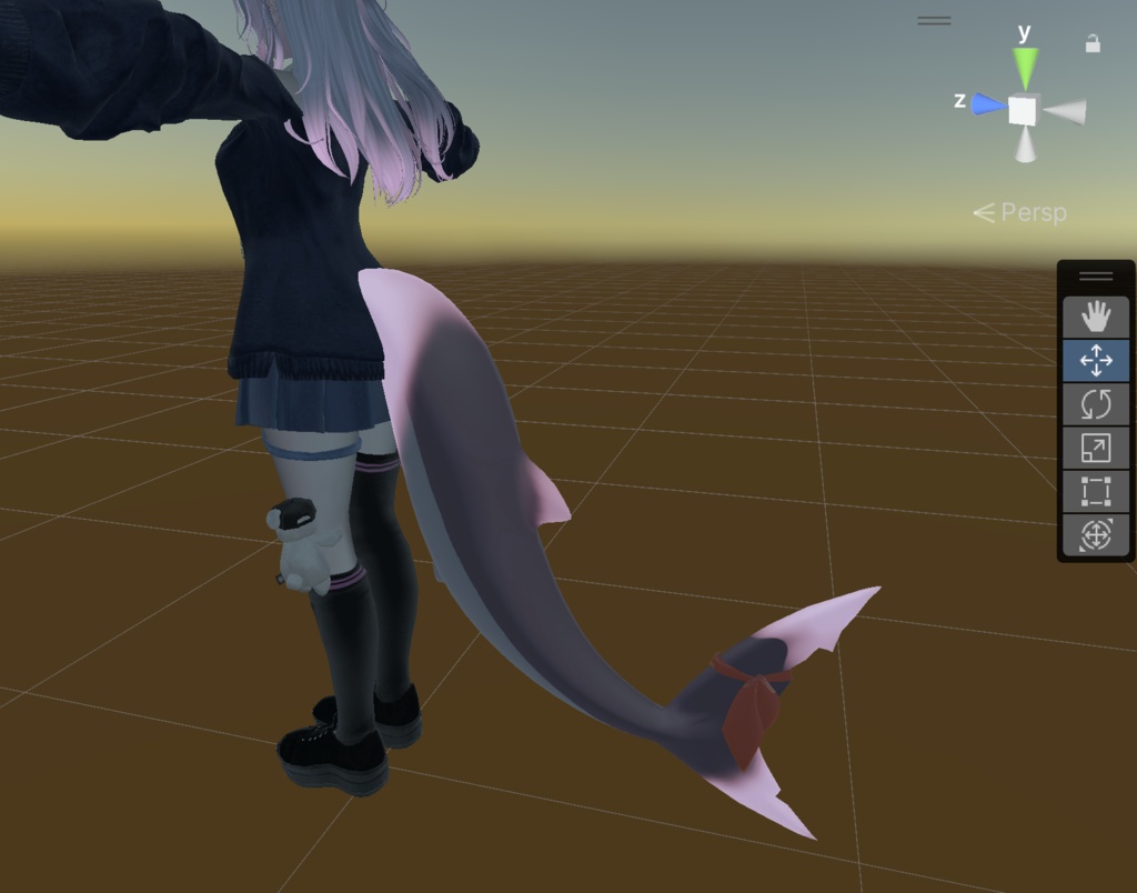 【無料・Free】『Rurune』尻尾のグラデーションマスク (PNG Mask Files)