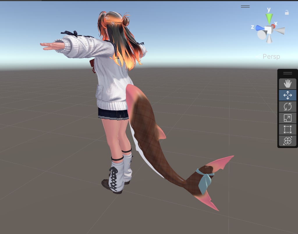 【無料・Free】『Rurune』尻尾のグラデーションマスク (PNG Mask Files)