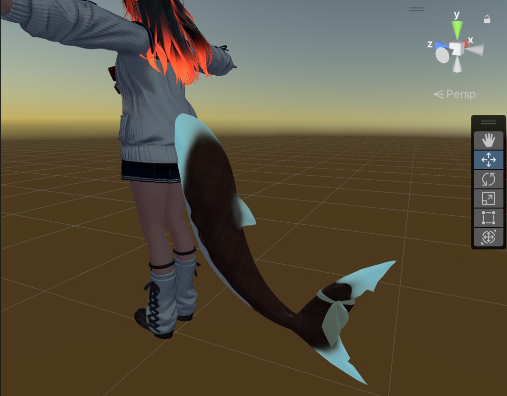 【無料・Free】『Rurune』尻尾のグラデーションマスク (PNG Mask Files)