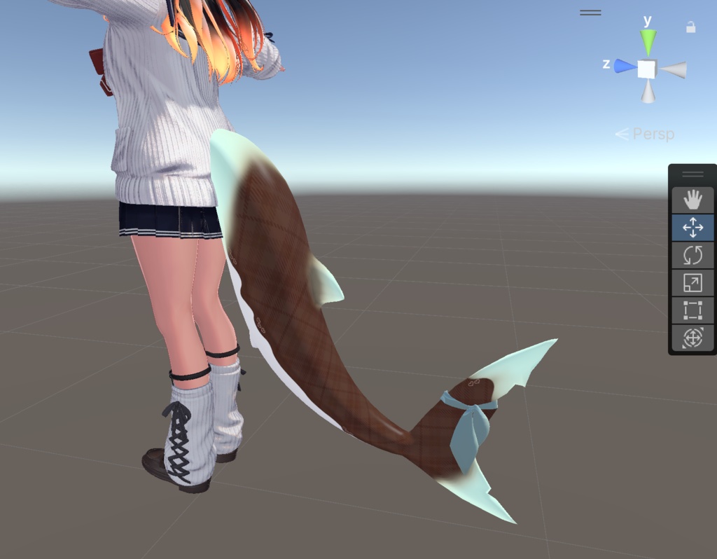 【無料・Free】『Rurune』尻尾のグラデーションマスク (PNG Mask Files)