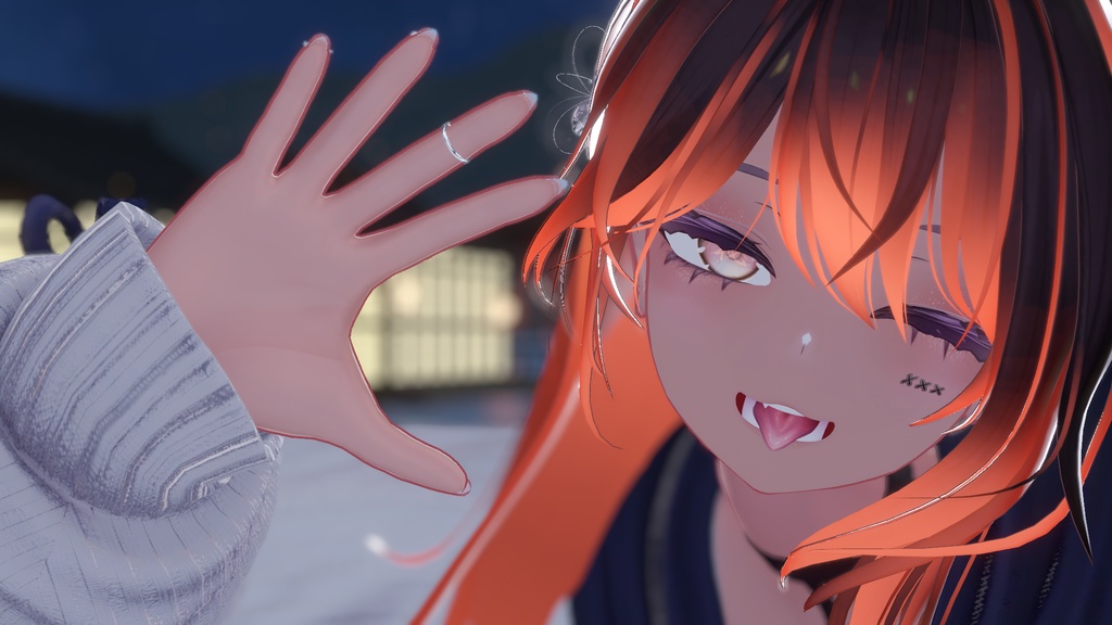 【BlendShape】『Rurune』"A bit cooler" Custom Face +Emotes 「ルルネ用」顔 +表情