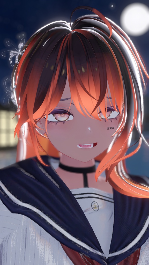 【BlendShape】『Rurune』"A bit cooler" Custom Face +Emotes 「ルルネ用」顔 +表情