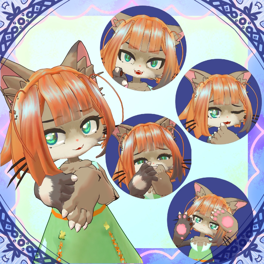 【オリジナル3Dモデル】がるうか【Free】