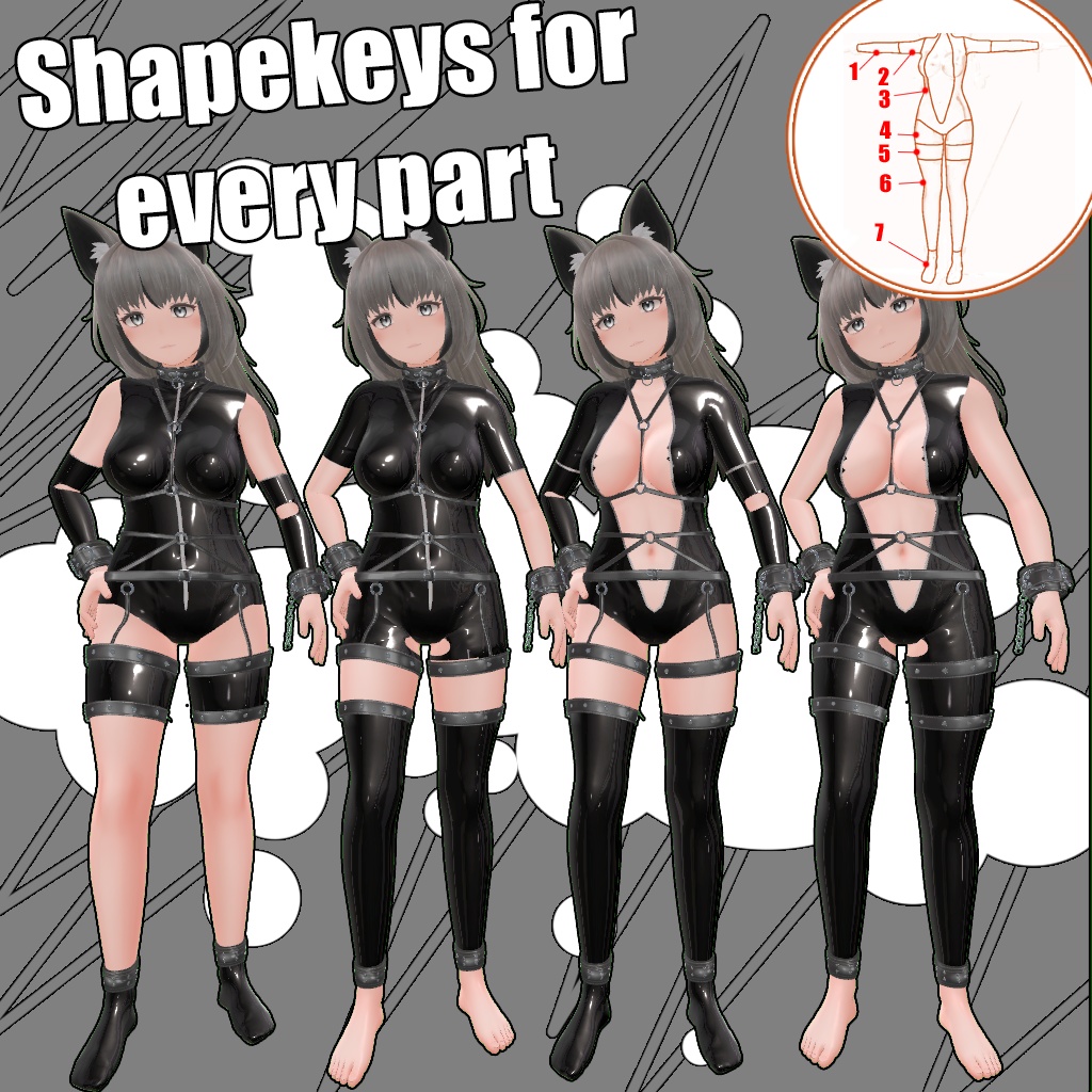 Simple Latex Suit For Charme