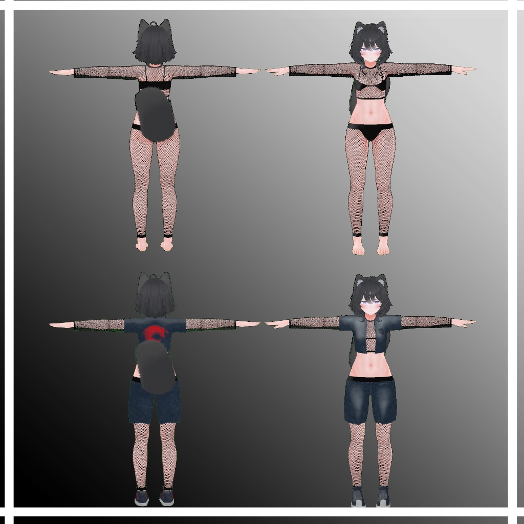 Velle Fishnets and Denim