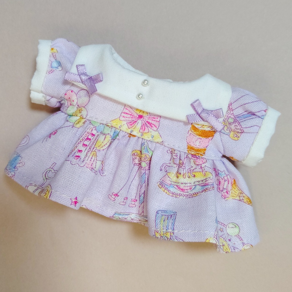10cmぬいワンピース(紫)