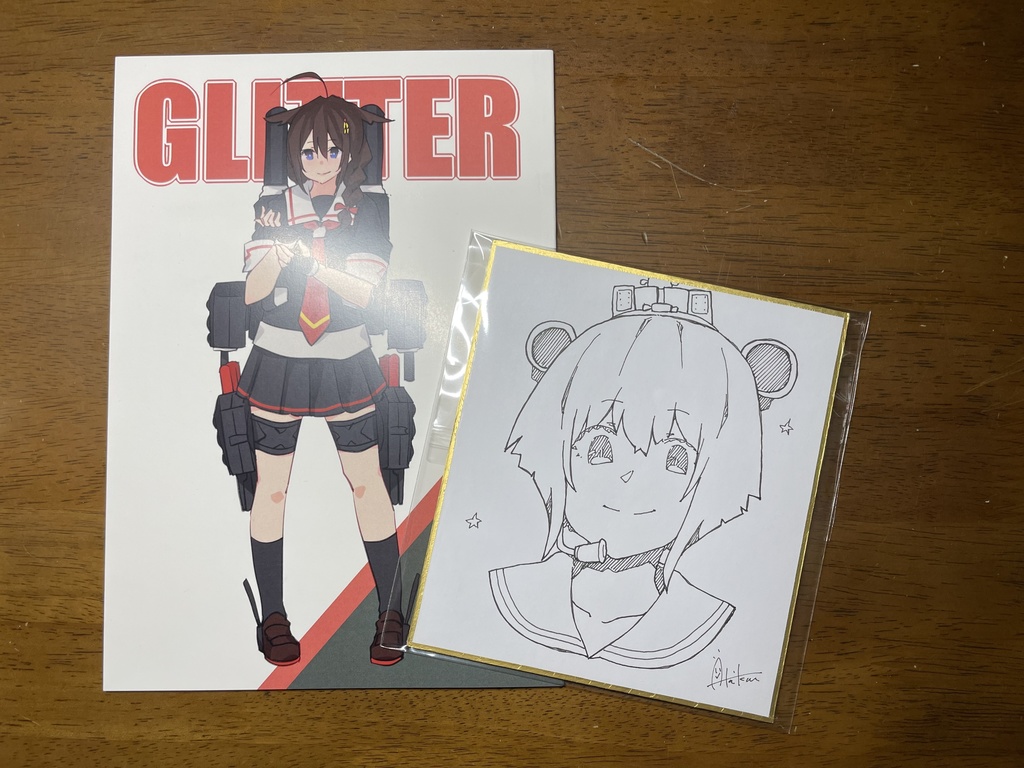 新刊『GLITTER』③雪風　色紙セット