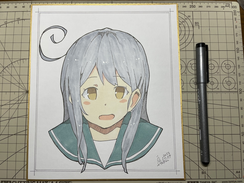 【色紙(中)・1枚】『艦これ/②潮』