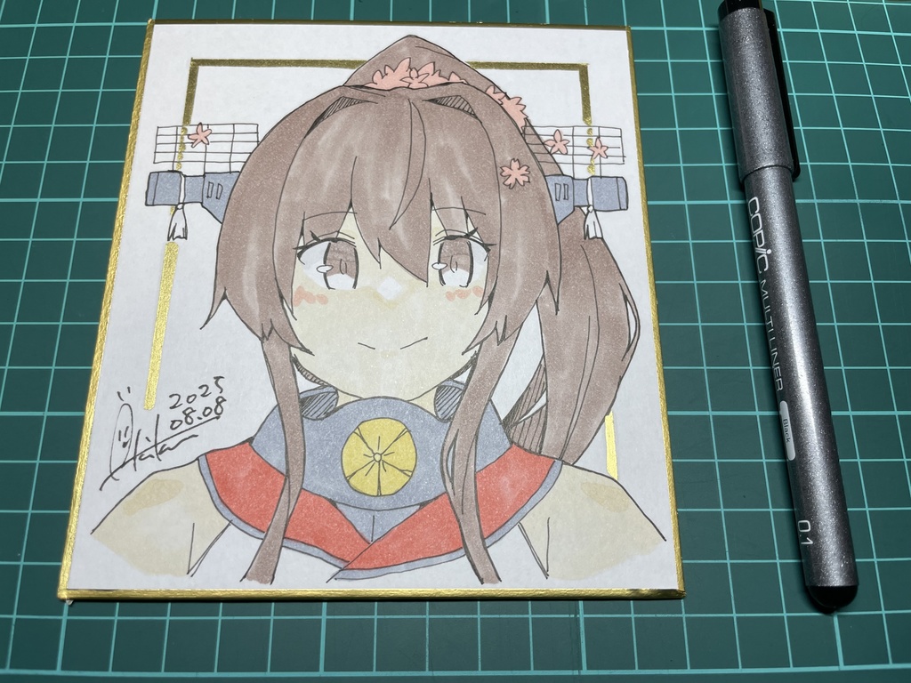 新作【色紙(小)・1枚】『艦これ⑦大和』