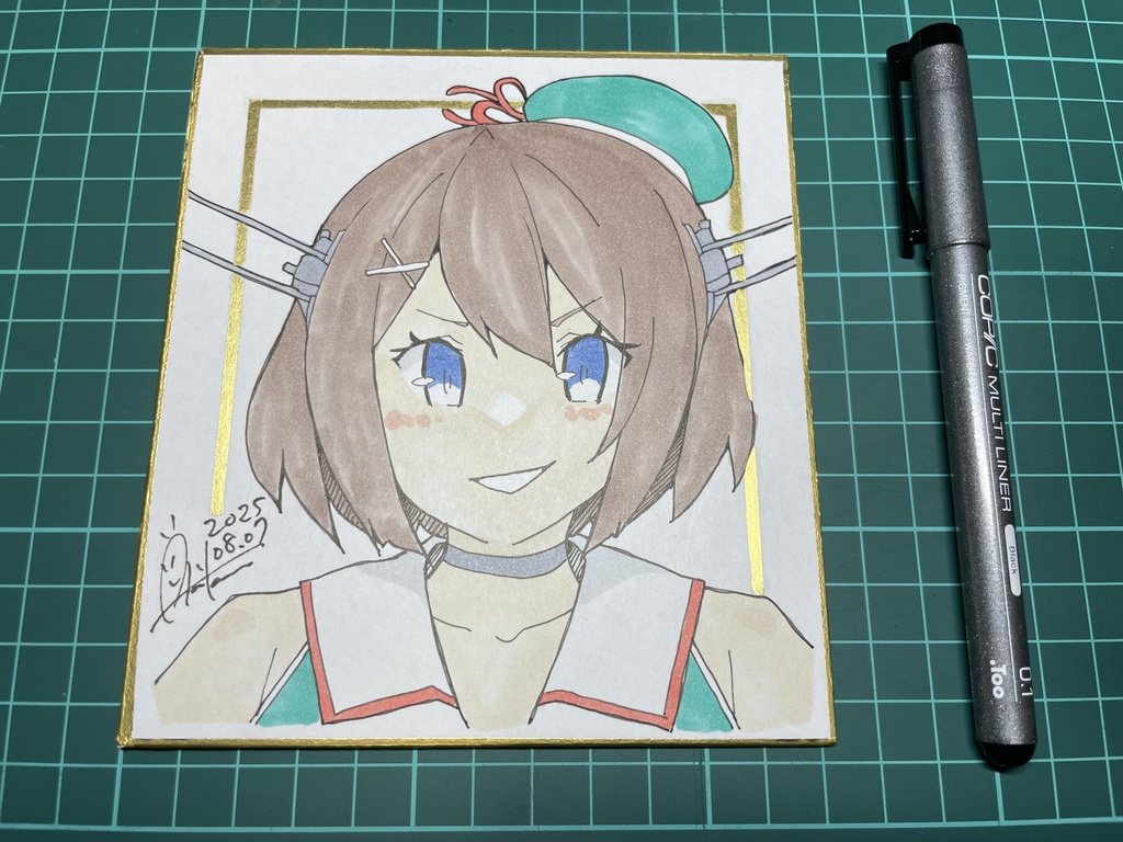 新作【色紙(小)・1枚】『艦これ⑤摩耶』