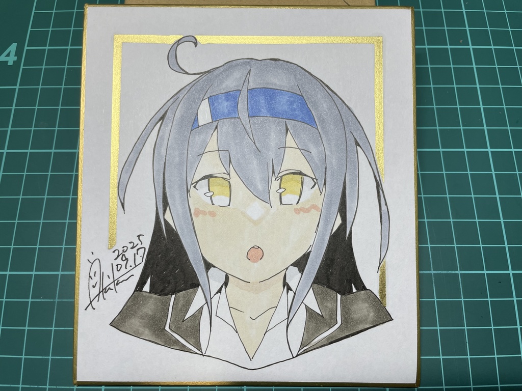 新作【色紙(小)・1枚】『艦これ⑥初霜』
