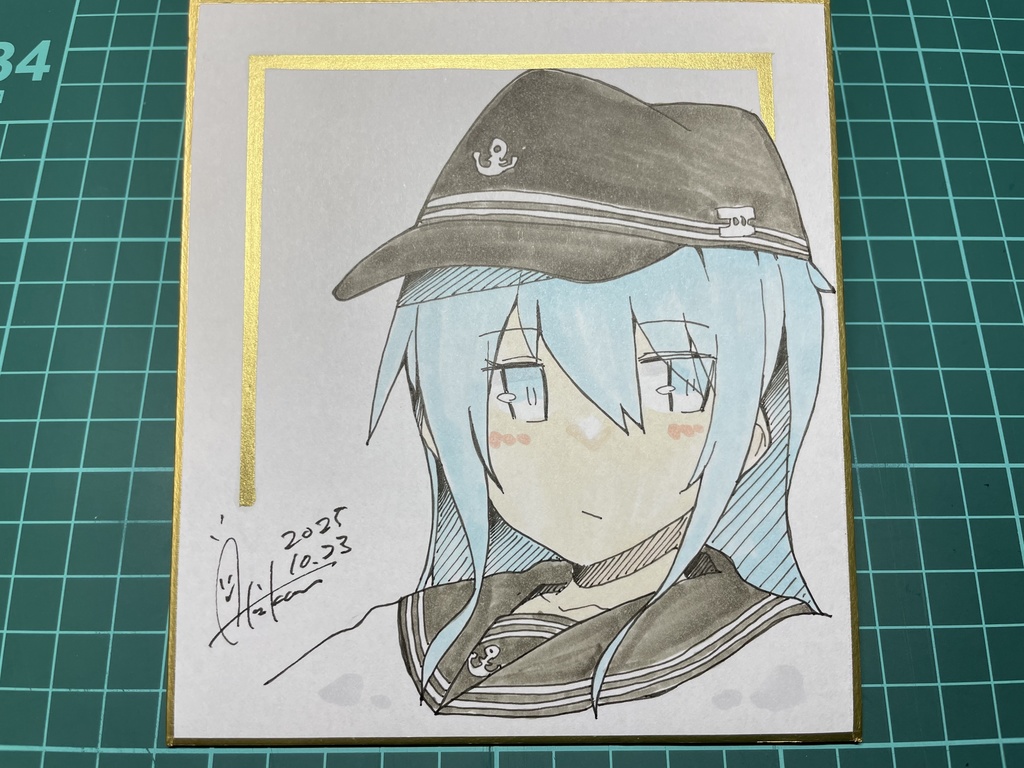 新作【色紙(小)・1枚】『艦これ⑧響』