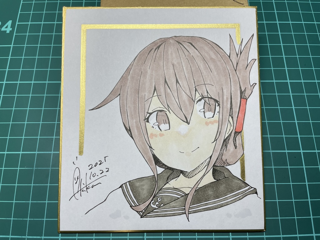 新作【色紙(小)・1枚】『艦これ⑥電』