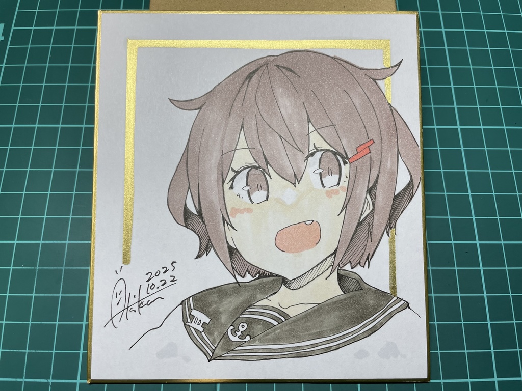 新作【色紙(小)・1枚】『艦これ⑤雷』