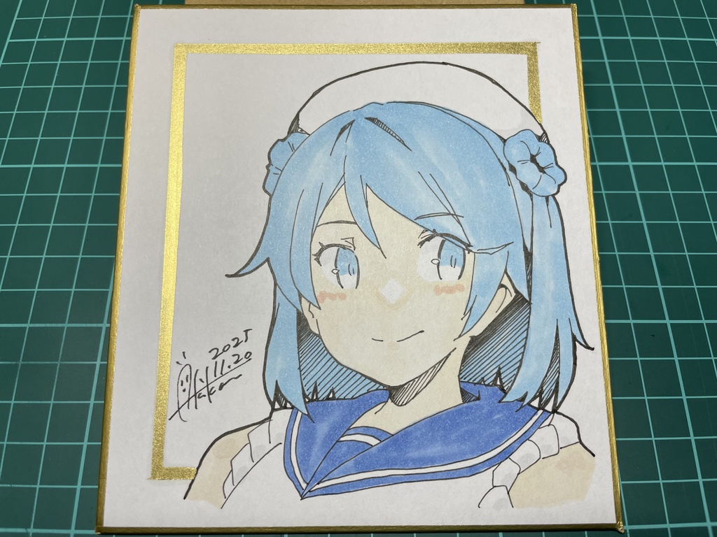 新作【色紙(小)・1枚】『艦これ①浦風』