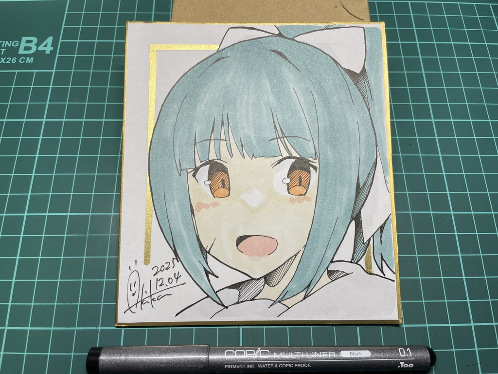 新作【色紙(小)・1枚】『艦これ③夕張』