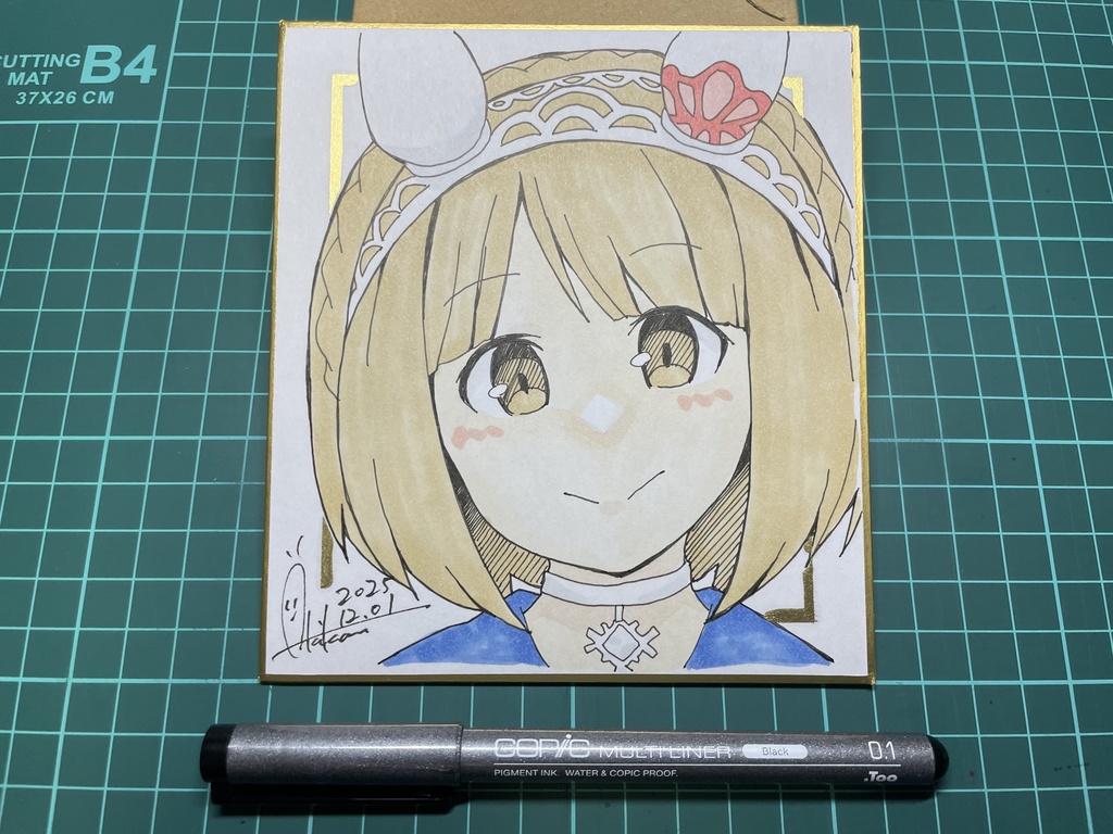 新作【色紙(小)・1枚】『ウマ娘①ユキノビジン』