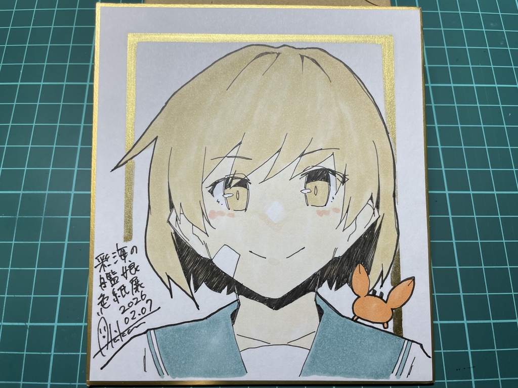 『彩海の艦娘色紙展』新作【色紙(小)・1枚】『艦これ⑦朧』