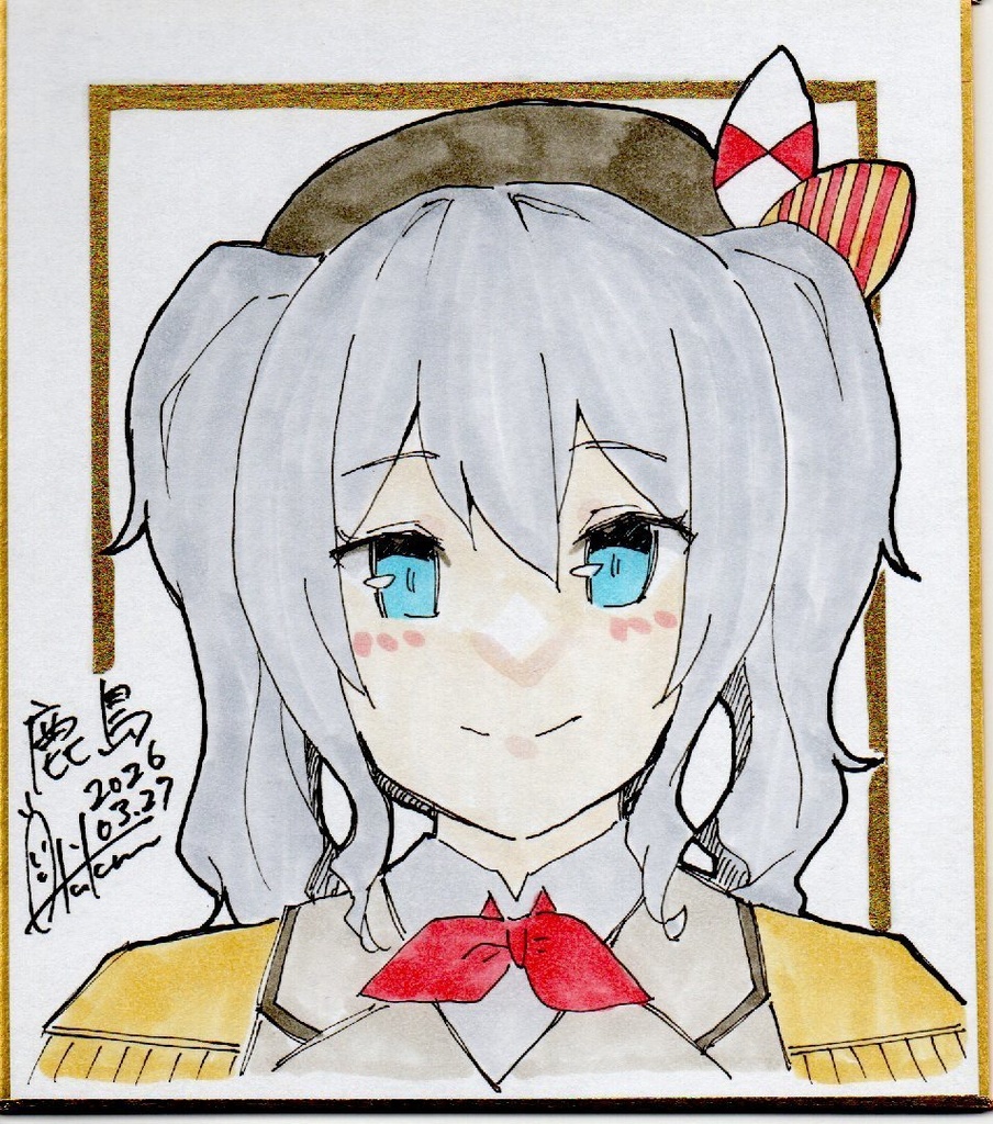 新作【色紙(小)・1枚】『艦これD鹿島』