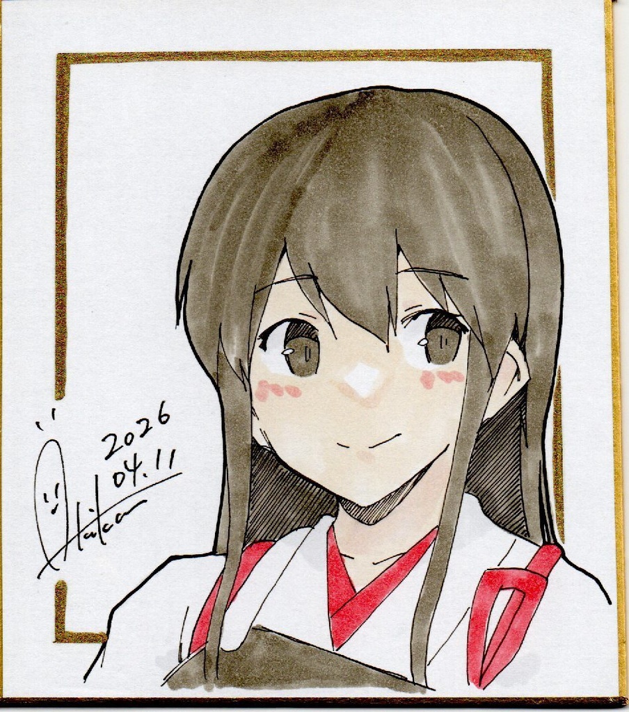 新作【色紙(小)・1枚】『艦これ⑤赤城』