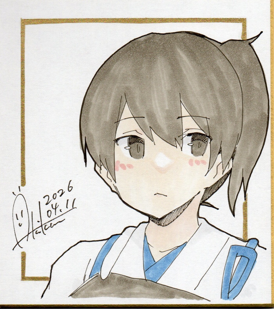 新作【色紙(小)・1枚】『艦これ⑥加賀』