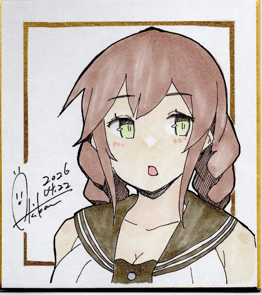 新作【色紙(小)】『艦これ/阿賀野型』