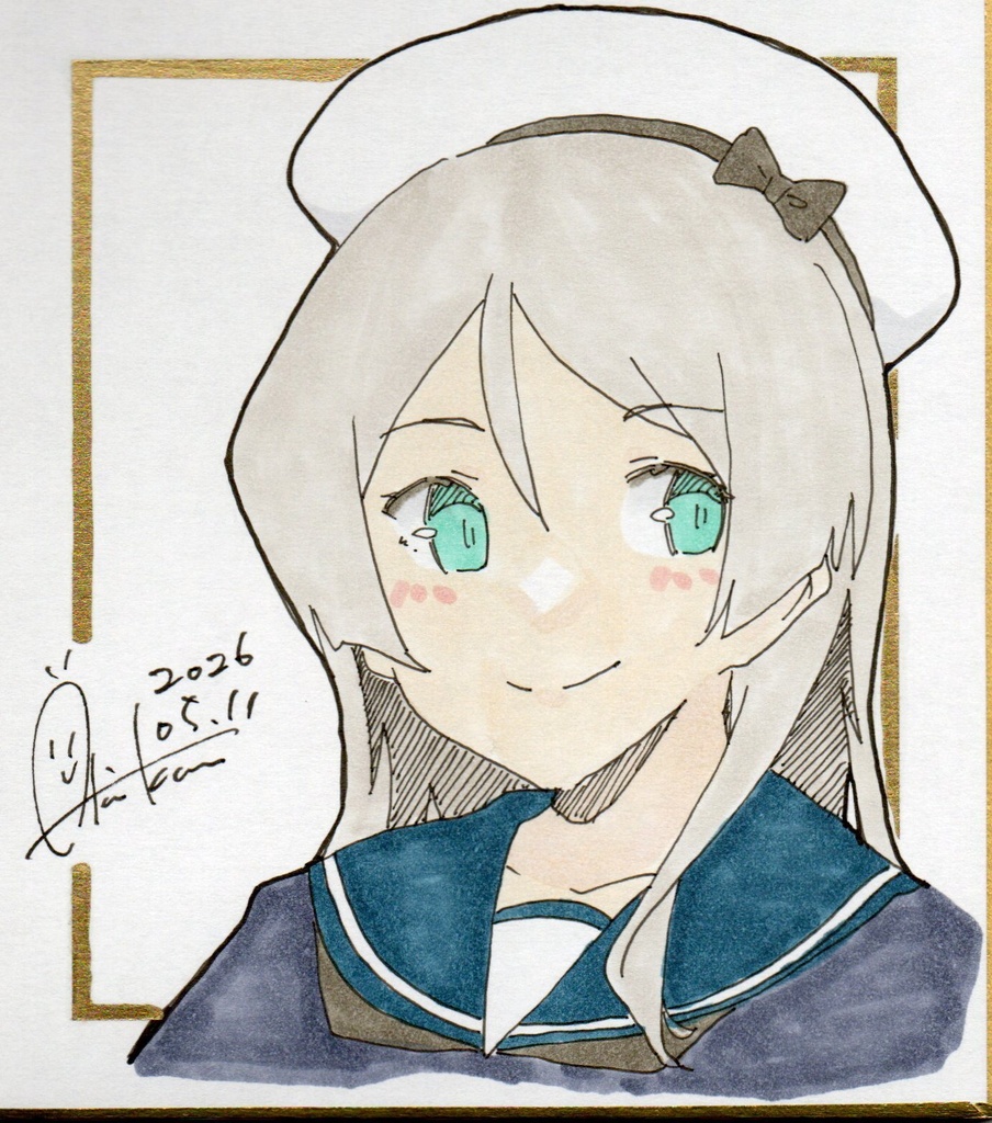 新作【色紙(小)】『艦これ/J級』