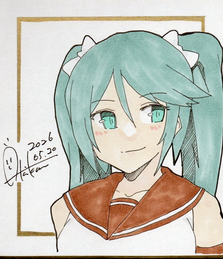 新作【色紙(小)】『艦これ/長良型A』