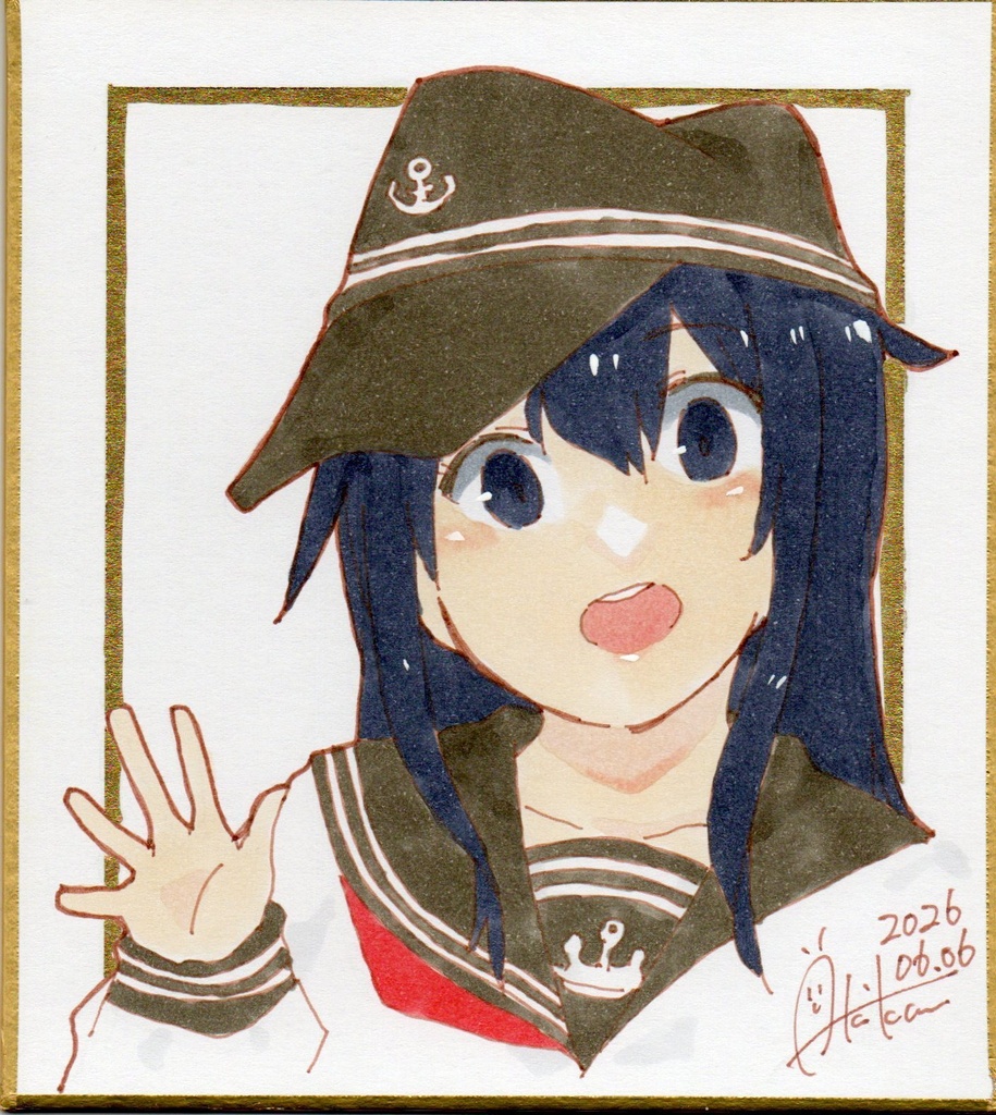新作【色紙(小)・1枚】『艦これ④暁』