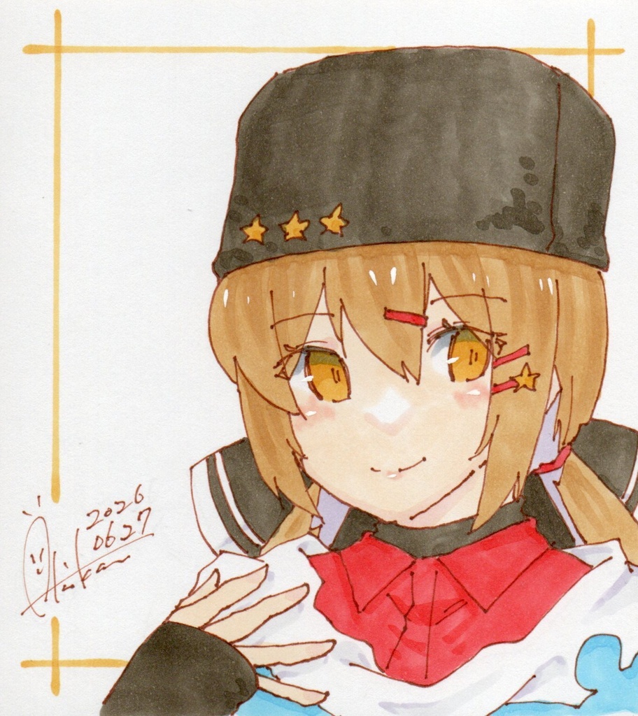 新作【色紙(小)・1枚】『艦これ③タシュケント』