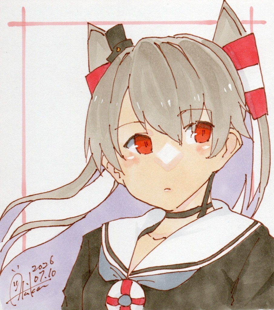 新作【色紙(小)・1枚】『艦これ②天津風』
