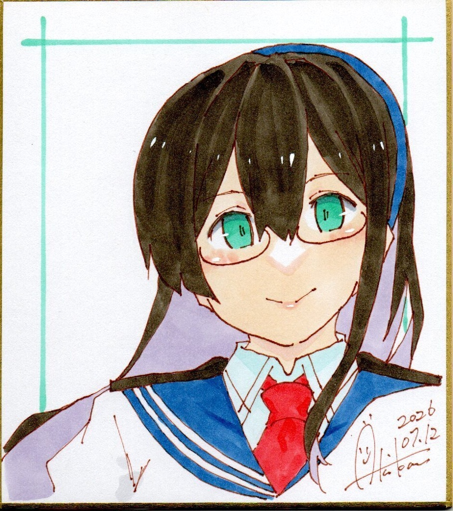 新作【色紙(小)・1枚】『艦これ⑤大淀』