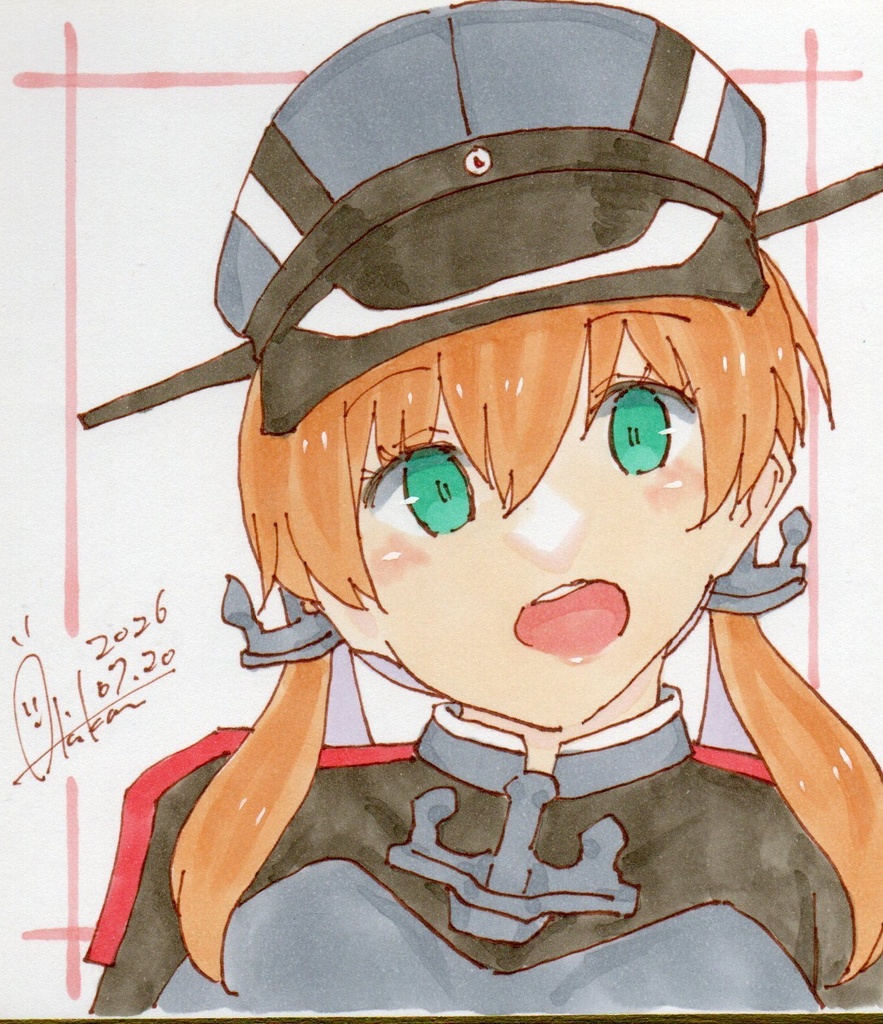 新作【色紙(小)・1枚】『艦これ③プリンツ・オイゲン』