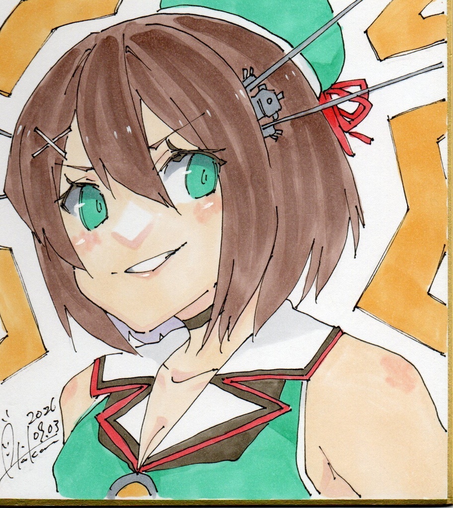 新作【色紙(小)・1枚】『艦これ⑤摩耶』