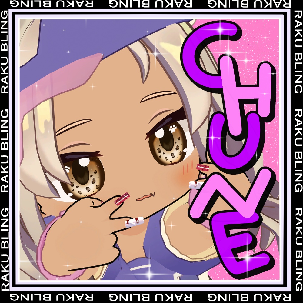 🐈✨ NyaNail | 猫×ギャル×平成爆盛りスクエアネイル 【MA対応済み】✨💖