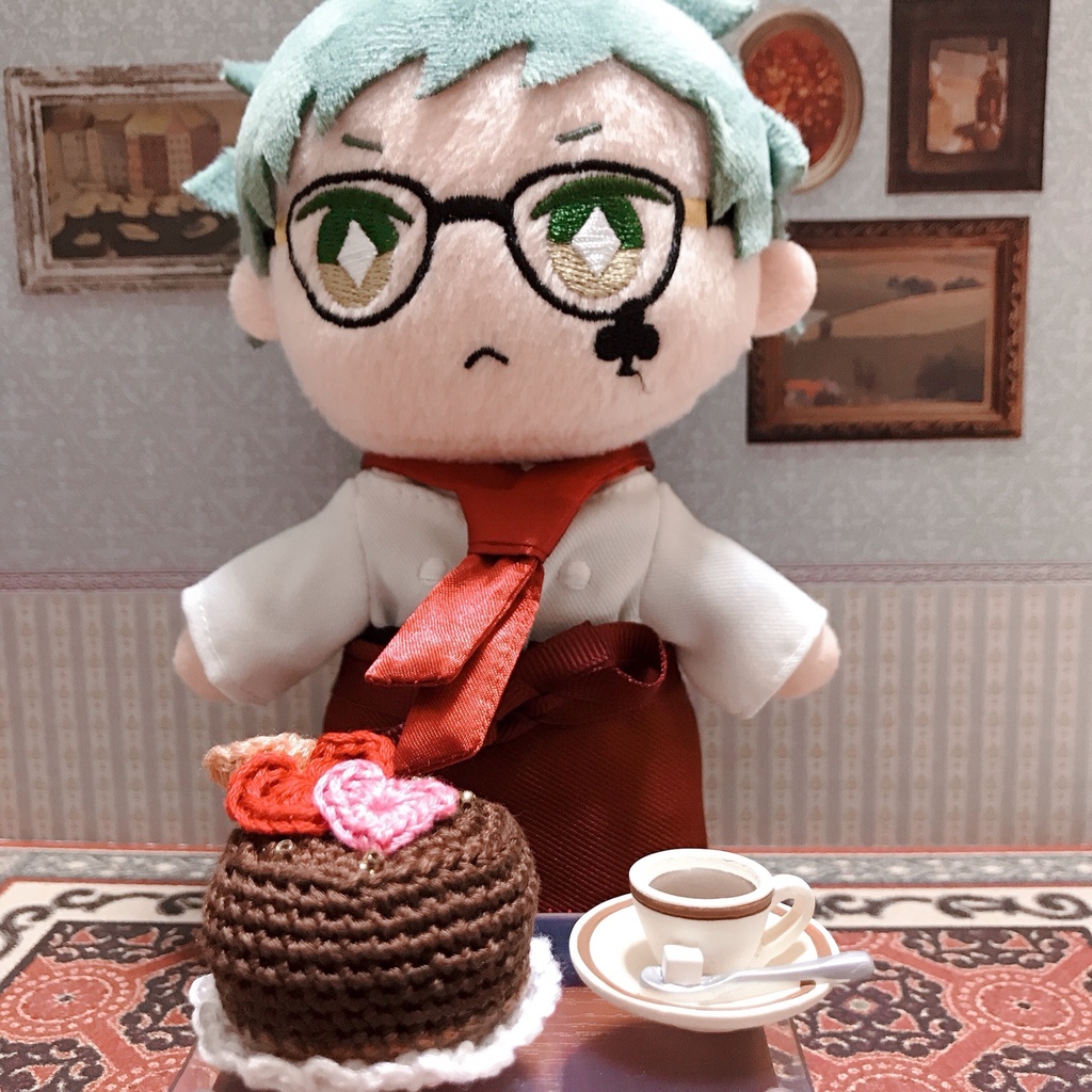 ぬい小物 バレンタイン ラブホールケーキ