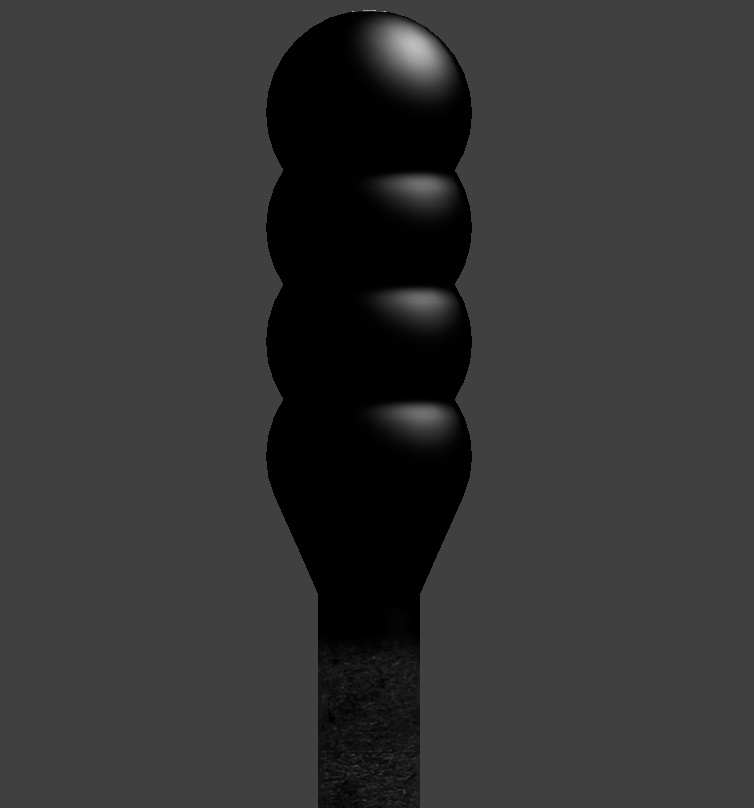 【VRChat想定】ノーマルマップ付き黒い綿棒モデル