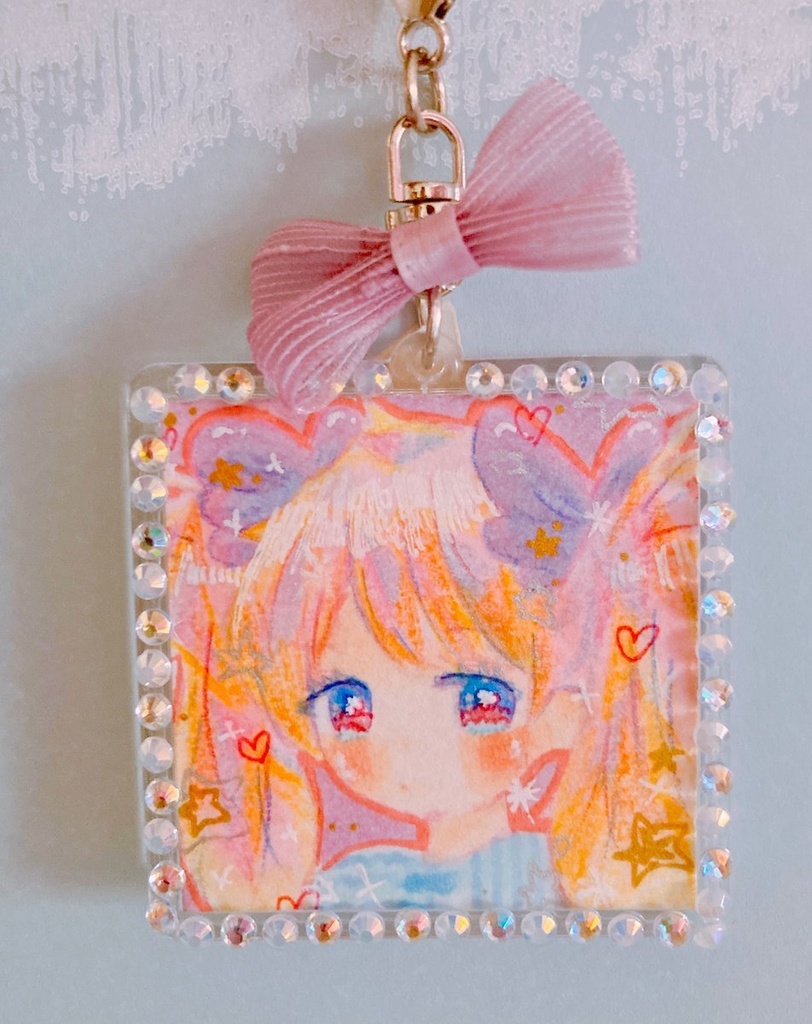 【原画】アクリルキーホルダー 夢かわ女の子