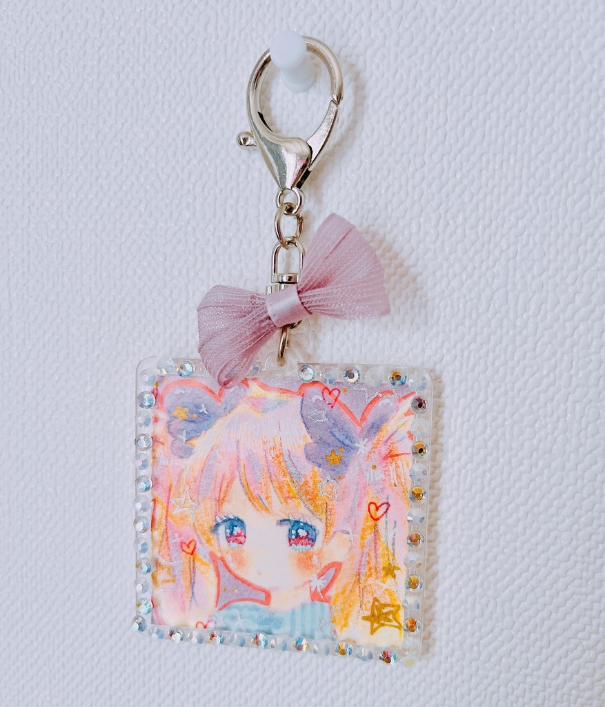 【原画】アクリルキーホルダー 夢かわ女の子